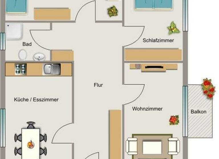 Wohnung zur Miete 579 € 3,5 Zimmer 65 m² 2. Geschoss Mozartstraße 8 Groß-Erkenschwick Oer-Erkenschwick 45739