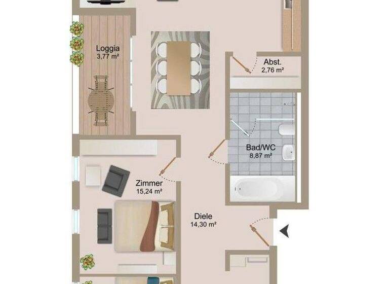 Wohnung zur Miete - Erstbezug 1.390 € 3 Zimmer 99,3 m² Kieselbronn 75249