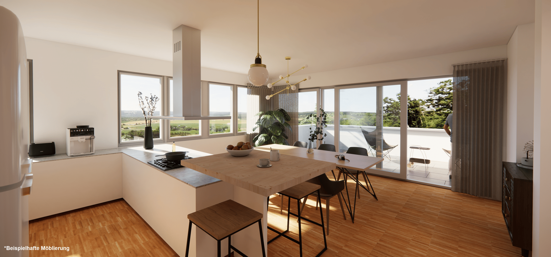 NEUBAU - EXKLUSIVE PENTHOUSE-WOHNUNG mit Weitblick im RieterBogen Kornburg – Käte-Reichert-Str. 28, 90455 Nürnberg – Vorschaubild 5