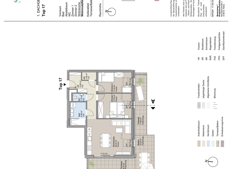 Wohnung zum Kauf provisionsfrei 498.000 € 3 Zimmer 71,9 m² 1. Geschoss Wien 1210