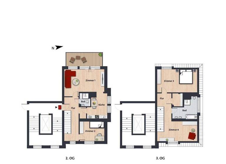 Wohnung zur Miete 1.331 € 3 Zimmer 106,5 m² 3. Geschoss frei ab sofort Goethestr. 12 I Innenstadt Wolfsburg 38440