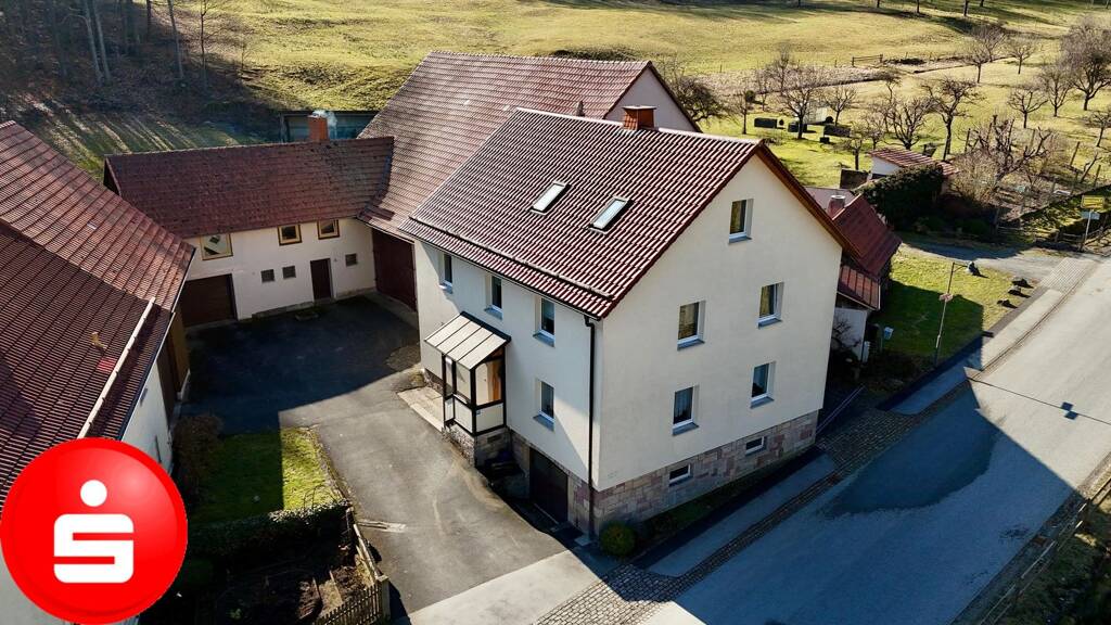 Einfamilienhaus zum Kauf 625.000 € 8 Zimmer 203 m² 27.000 m² Grundstück Haselbach Bischofsheim 97653