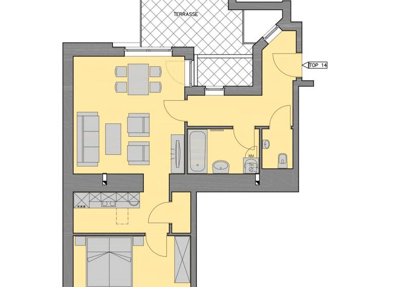 Wohnung zum Kauf 319.000 € 2 Zimmer 55,1 m² Mariengasse 38 Wien 1170