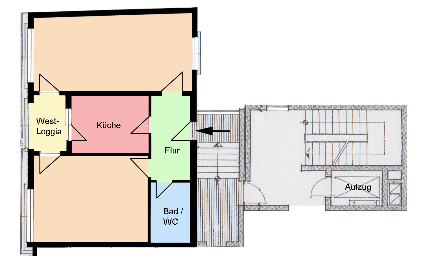 Wohnung zum Kauf 108.000 € 2 Zimmer 70 m²<br/>Wohnfläche 2.<br/>Geschoss Bad Pyrmont Bad Pyrmont 31812