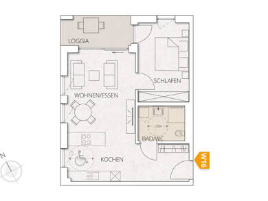 Wohnung zum Kauf - Neubau 281.190 € 2 Zimmer 61,8 m² 2. Geschoss Fischerbach 77716