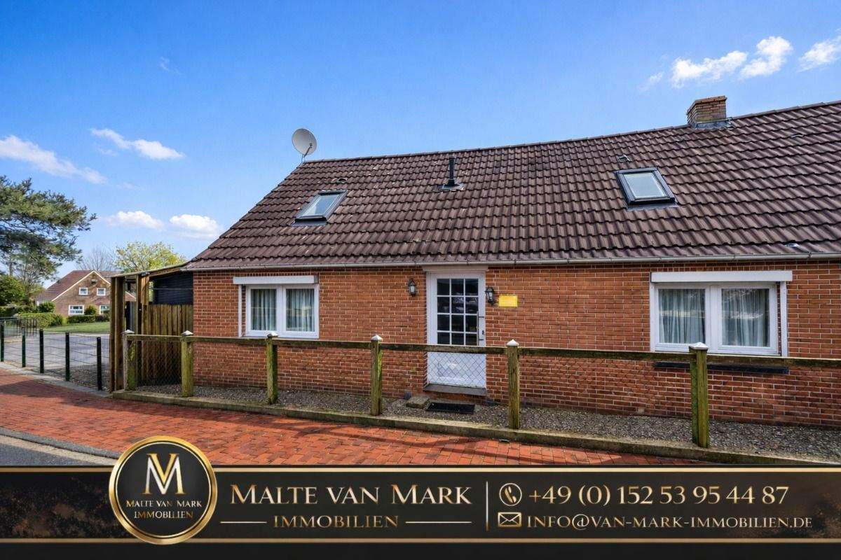 Immobilie in Krummhörn - "Sofort beziehbare Doppelhaushälfte in Eilsum - Möbliertes Ferienhaus mit eingezäuntem Garten - Bild 0