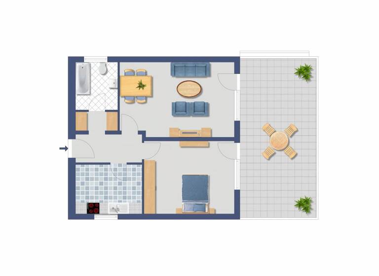 Wohnung zum Kauf provisionsfrei 309.000 € 2 Zimmer 80 m²<br/>Wohnfläche 6.<br/>Geschoss Vinzenzallee 28 Lövenich Köln 50859