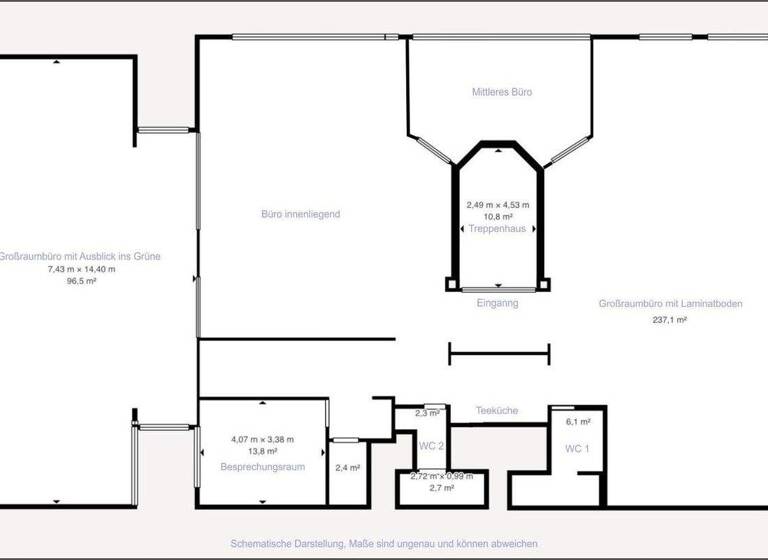 Bürogebäude zur Miete provisionsfrei 3.300 € 395 m² Bürofläche Berblingerstraße 12 Ditzingen 71254
