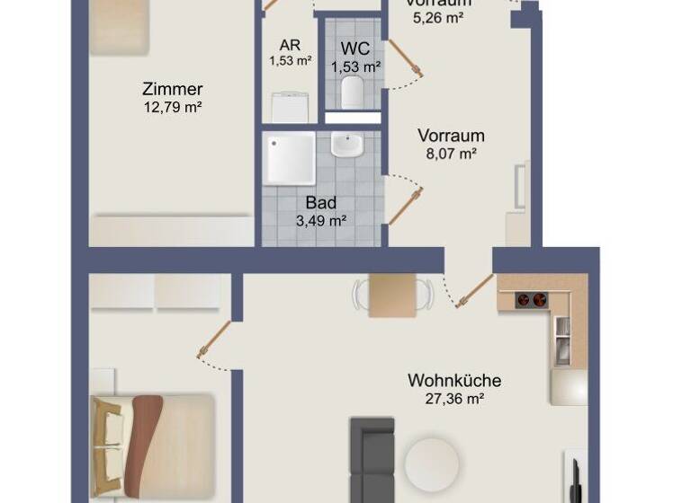Wohnung zum Kauf - Erstbezug 389.000 € 3 Zimmer 71,3 m² EG Wien 1150