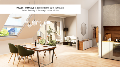 Penthouse zum Kauf - Neubau provisionsfrei als Kapitalanlage geeignet 489.000 € 2 Zimmer 69,7 m² teilbar ab 69,7 m² Breite Straße 15 Nufringen 71154
