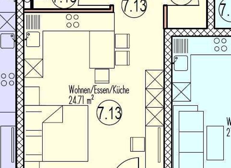 Studio zum Kauf - Erstbezug 184.500 € 1 Zimmer 41,9 m² 3. Geschoss Wolffstraße 14 Rothenburg Rothenburg ob der Tauber 91541
