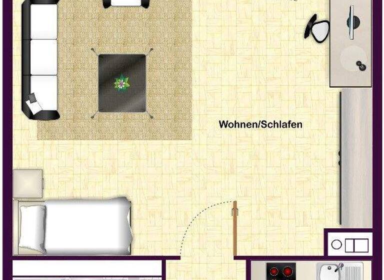 Studio zum Kauf 160.000 € 1 Zimmer 34,6 m² 2. Geschoss Botnang Stuttgart / Botnang 70195