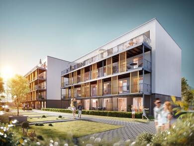 Wohnung zur Miete - Erstbezug 1.144 € 2,5 Zimmer 64,5 m² EG frei ab sofort Reutlinger Str. 38 Kriegshaber Augsburg 86156