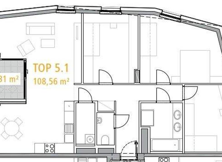 Wohnung zur Miete 1.822 € 4 Zimmer 113,9 m² 5. Geschoss Salzburg 5020
