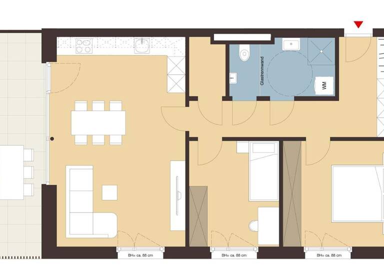 Wohnung zum Kauf - Erstbezug 594.500 € 3 Zimmer 74,5 m² Weidenweg Dornbirn 6850