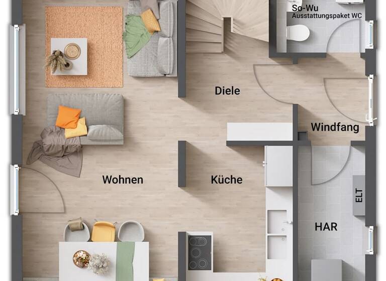 Haus zum Kauf provisionsfrei 314.400 € 3,5 Zimmer 103 m² 583 m² Grundstück Zerf 54314