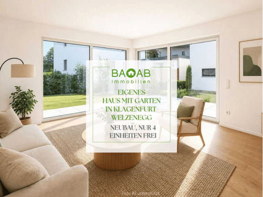 Einfamilienhaus zum Kauf - Erstbezug 430.000 € 3 Zimmer 78,2 m² 100 m² Grundstück Klagenfurt am Wörthersee 9020
