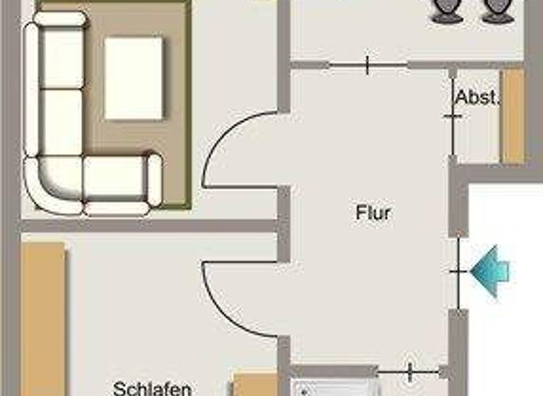 Wohnung zur Miete 390 € 2,5 Zimmer 48,7 m² EG frei ab 01.04.2026 Wickingstraße 38 Altenessen-Süd Essen 45326