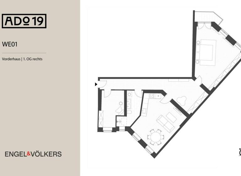 Wohnung zum Kauf 525.000 € 3 Zimmer 98,5 m²<br/>Wohnfläche 1.<br/>Geschoss ab sofort<br/>Verfügbarkeit Adolfstraße 19 Wedding Berlin 13347