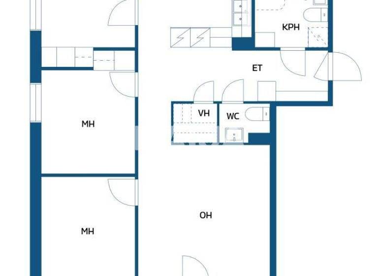 Wohnung zum Kauf 118.000 € 4 Zimmer 84 m² 3. Geschoss Tuulimyllyntie 2 Jyväskylä 40640