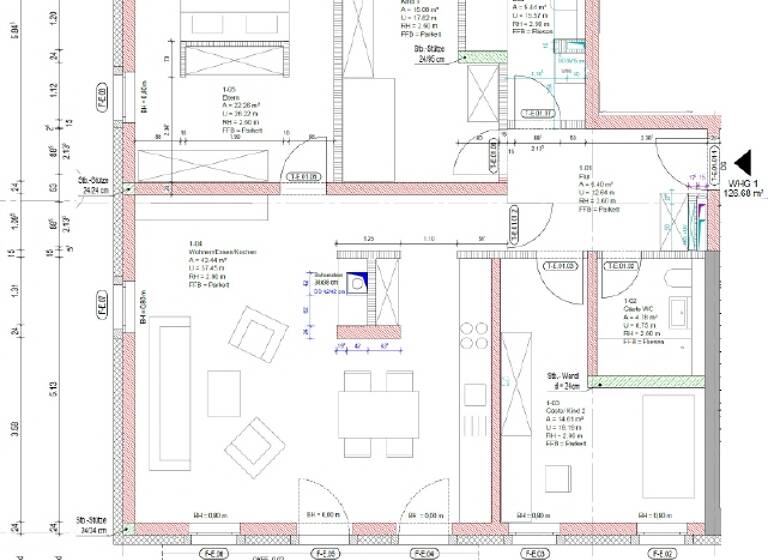 Wohnung zur Miete 1.625 € 4 Zimmer 126 m²<br/>Wohnfläche Naußlitz Dresden 01169