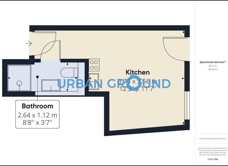 Studio zur Miete 800 € 1 Zimmer 17,7 m² 1. Geschoss frei ab 01.06.2026 Rathenaustraße Oberschöneweide Berlin 12459