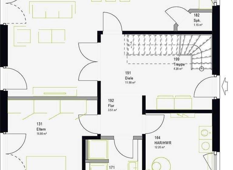 Einfamilienhaus zum Kauf provisionsfrei 399.169 € 6 Zimmer 198 m² 635 m² Grundstück Streudorf Gunzenhausen 91710