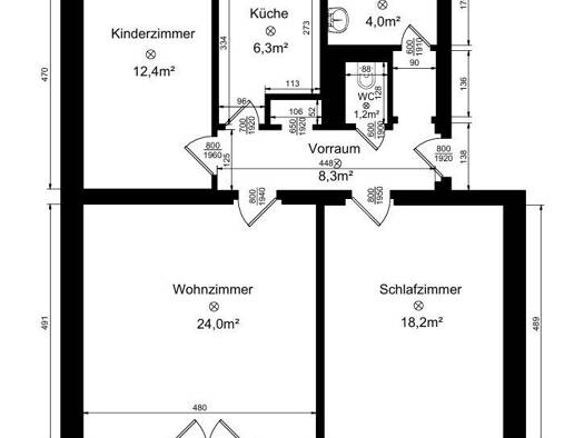 Wohnung zur Miete 514 € 3 Zimmer 78,6 m² 3. Geschoss frei ab 01.09.2026 Hans-Wagner-Straße Hinterberg Steyr 4400