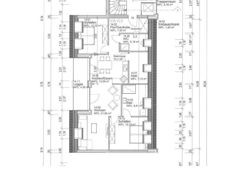 Wohnung zum Kauf 395.000 € 3 Zimmer 100 m² 3. Geschoss frei ab sofort Norden 26506