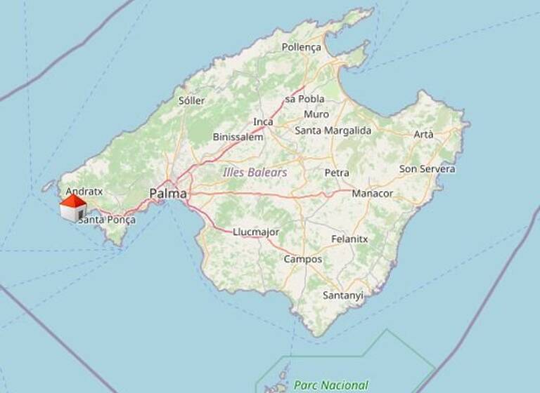 Haus zur Miete 30.000 € 6 Zimmer 527 m² 3.100 m² Grundstück Port D'Andratx/ Cala Llamp 07157