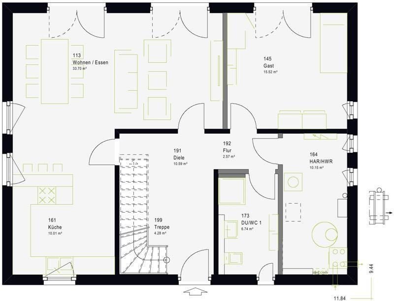 Mehrfamilienhaus zum Kauf 436.219 € 3 Zimmer 185 m²<br/>Wohnfläche 510 m²<br/>Grundstück Ebingen Albstadt 72458