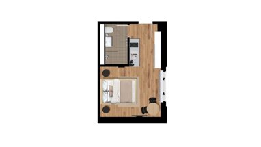 Wohnung zur Miete Wohnen auf Zeit 1.240 € 1 Zimmer 20,7 m² frei ab 23.09.2024 Hauptstraße 2-3 Rummelsburg Berlin 10317