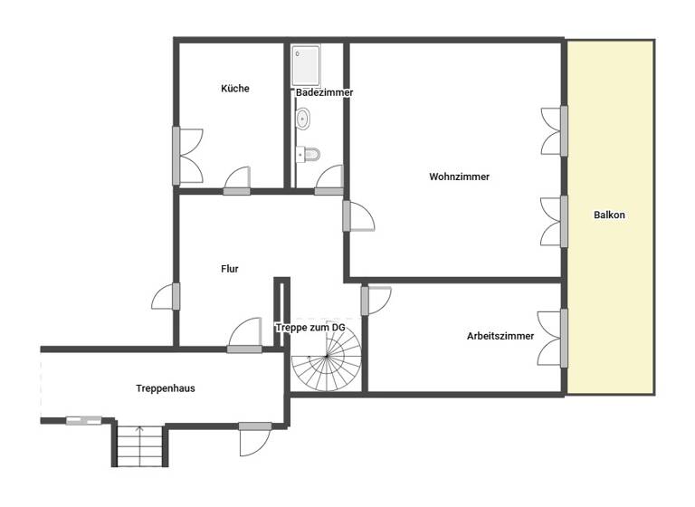 Maisonette zur Miete 2.000 € 4 Zimmer 145 m² 3. Geschoss frei ab sofort Glehner Weg 41B Stadionviertel Neuss 41464