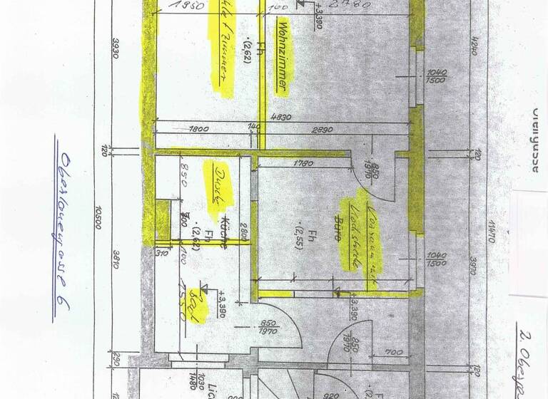 Wohnung zur Miete 600 € 2 Zimmer 40 m² Geschoss 2/3 frei ab 01.05.2026 Oberlauengasse 6 Zentrum Jena 07743