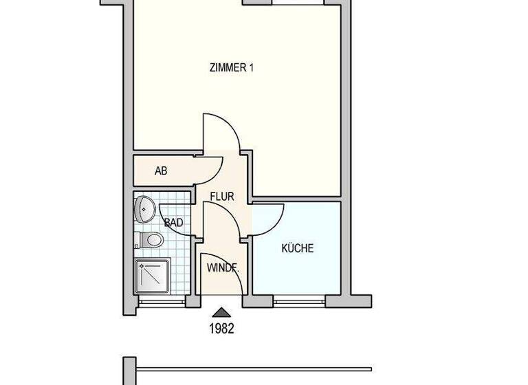 Studio zur Miete nur mit Wohnberechtigungsschein 210 € 1 Zimmer 38,2 m² 1. Geschoss frei ab 01.03.2026 Albrechtstr. 15 Oldenstadt Uelzen 29525