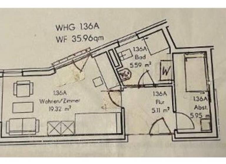 Wohnung zum Kauf 118.000 € 2 Zimmer 36 m²<br/>Wohnfläche Herrentor Emden 26725