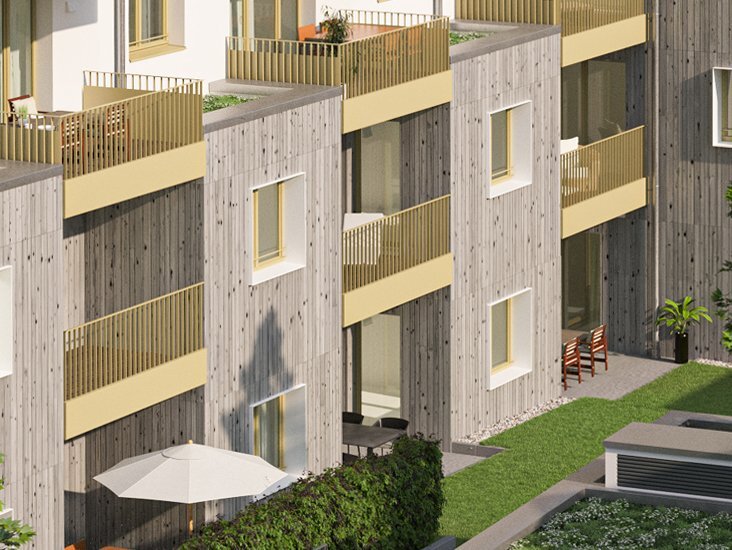 Terrassenwohnung zum Kauf provisionsfrei 509.000 € 2 Zimmer 72,1 m²<br/>Wohnfläche EG<br/>Geschoss Bayerstraße 6 Rosenheim 83022