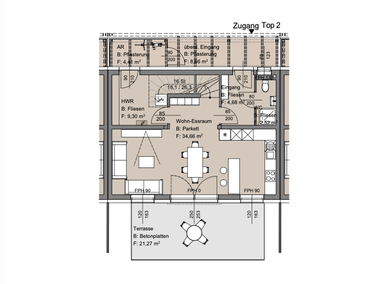 Haus zum Kauf - Erstbezug provisionsfrei 335.300 € 4 Zimmer 103,6 m² 106,3 m² Grundstück Flattach 9831