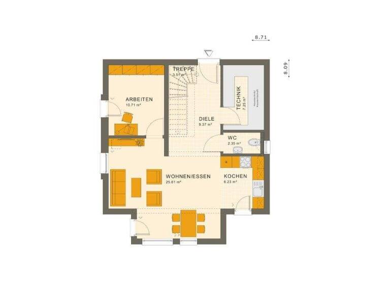 Einfamilienhaus zum Kauf - Erstbezug provisionsfrei 499.000 € 5 Zimmer 113 m² 267 m² Grundstück frei ab 01.05.2027 Wiesloch 69168