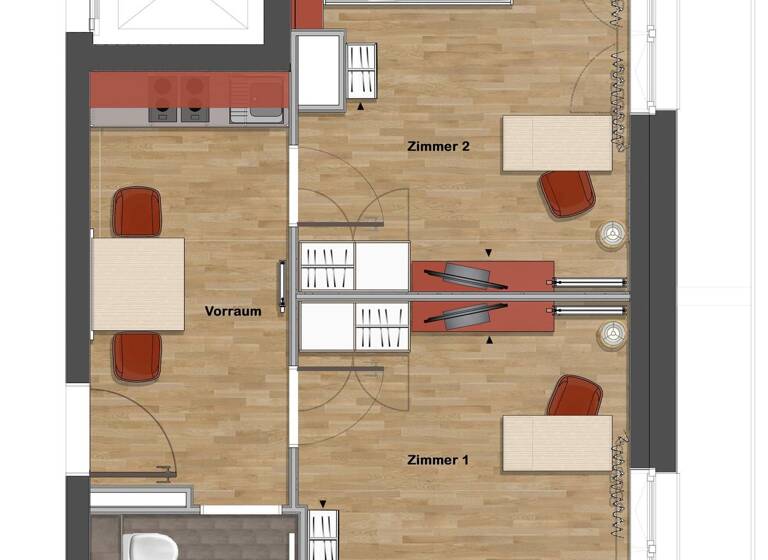 WG-Zimmer zur Miete 253 € 3 Zimmer 24 m² 3. Geschoss frei ab 01.05.2026 Karl-Marx-Allee 220-226 Aachen 52066