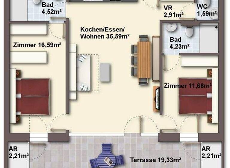 Wohnung zum Kauf 947.307 € 3 Zimmer 77,1 m² 1. Geschoss Arlbergstraße 101 Dalaas / Wald am Arlberg 6752