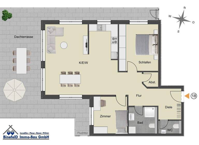 Penthouse zum Kauf provisionsfrei 457.000 € 3 Zimmer 109,6 m² Donaueschingen 78166