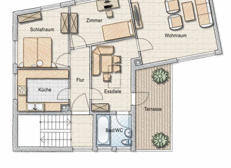Wohnung zum Kauf 249.000 € 3,5 Zimmer 87,6 m² 2. Geschoss frei ab sofort Innenstadt Heidenheim an der Brenz 89518
