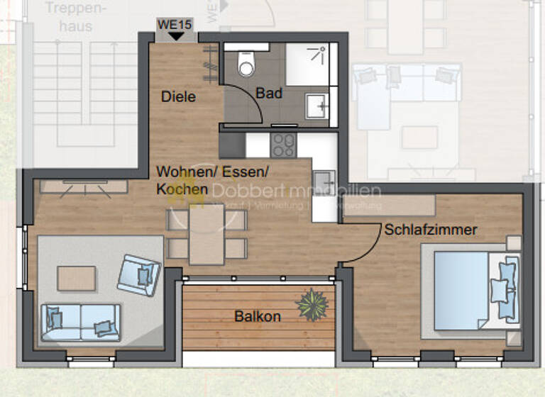 Wohnung zum Kauf provisionsfrei 419.900 € 2 Zimmer 49,7 m²<br/>Wohnfläche Hauptstraße 108-110 Vaihingen Stuttgart / Vaihingen 70563