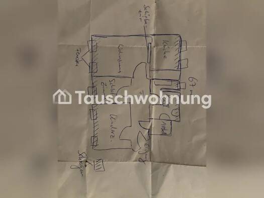 Wohnung zur Miete Tauschwohnung 420 € 3 Zimmer 67 m² Connewitz Leipzig 04277