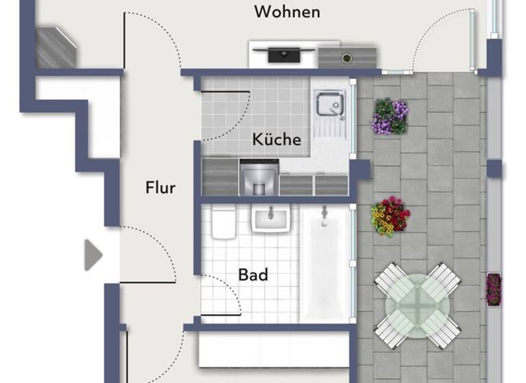 Wohnung zum Kauf 149.800 € 2 Zimmer 62 m²<br/>Wohnfläche 3.<br/>Geschoss Bad Honnef Bad Honnef 53604