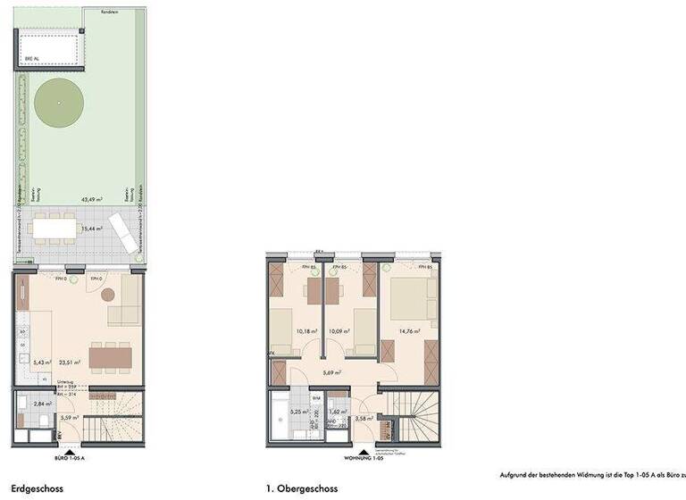 Wohnung zum Kauf - Erstbezug provisionsfrei 549.000 € 4 Zimmer 88,5 m² EG Ludwig-Reindl-Gasse 1, Senekowitschgasse 2 Wien 1220