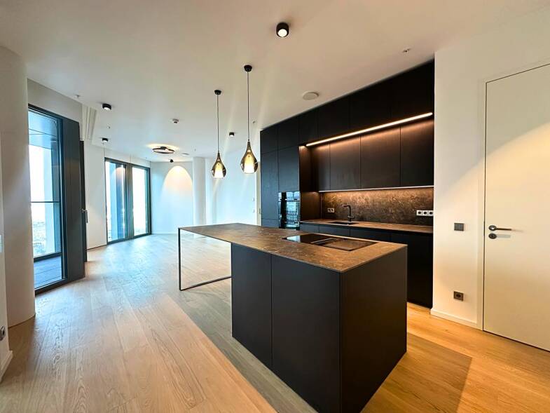 Wohnung zur Miete 4.500 € 3 Zimmer 101,7 m² 27. Geschoss Innenstadt Frankfurt am Main 60315