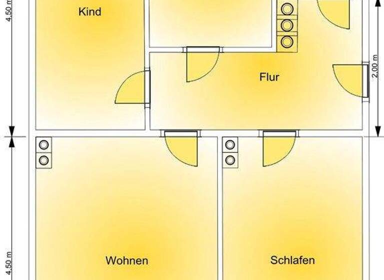 Wohnung zur Miete 388 € 3 Zimmer 61,4 m² 2. Geschoss Goethestraße 25 Triebes Zeulenroda-Triebes 07950