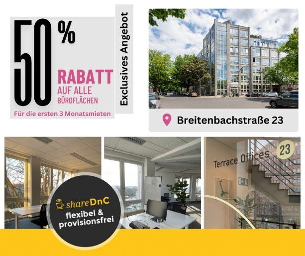 Bürofläche zur Miete provisionsfrei 3.000 € 50 m²<br/>Bürofläche Breitenbachstraße Borsigwalde Berlin 13403